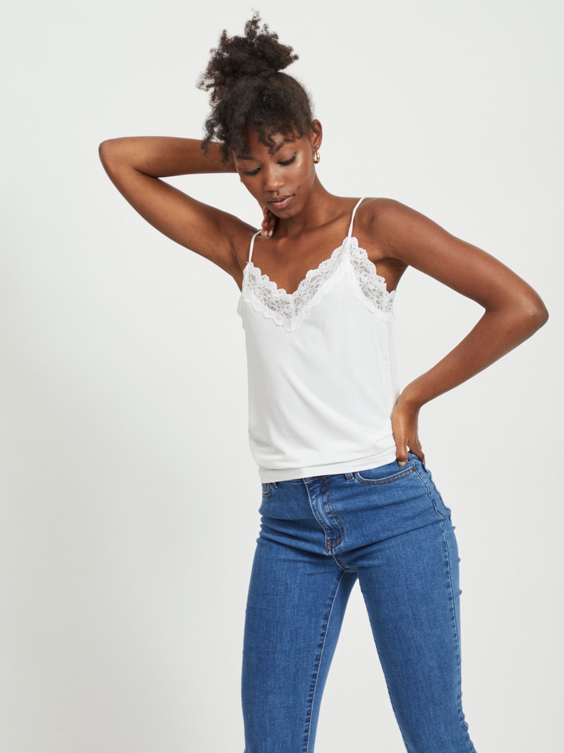 OBJLEENA Singlet - white - VERO MODA & VILA Bergvik